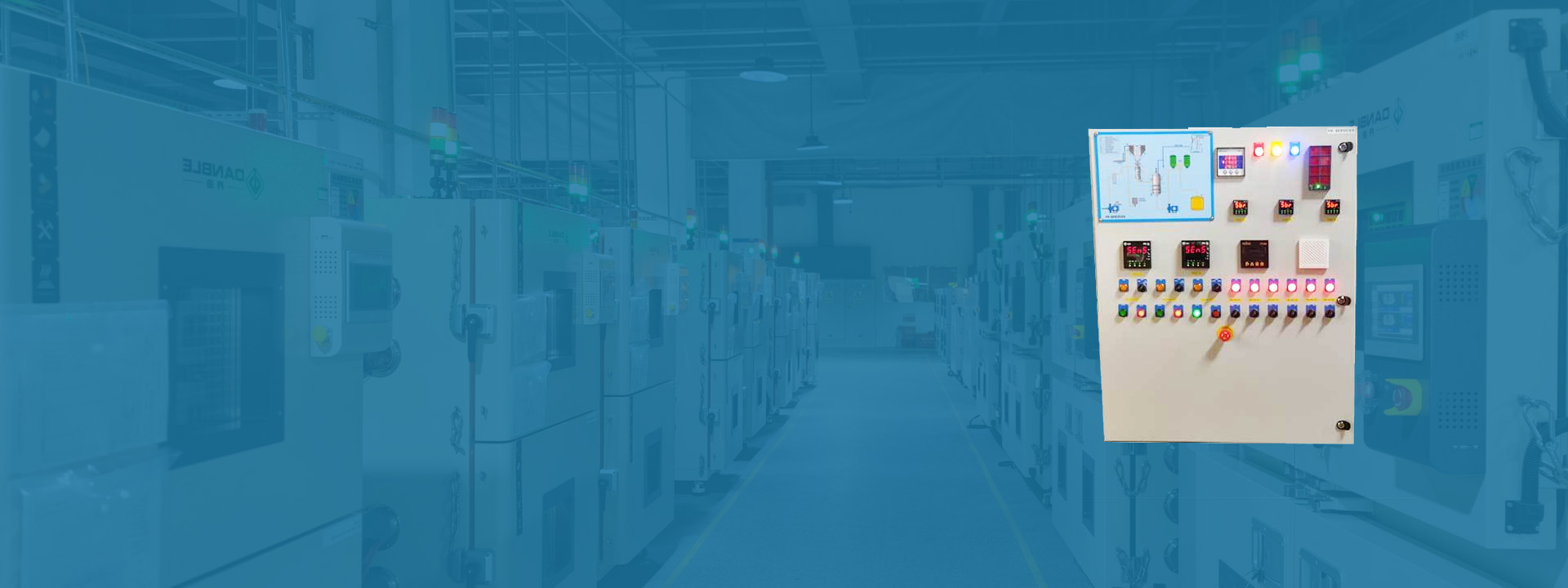 Industrial machinery in a factory setting